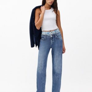 Miramar Logan Layered Wide-Leg Pants - Dark Double Indigo