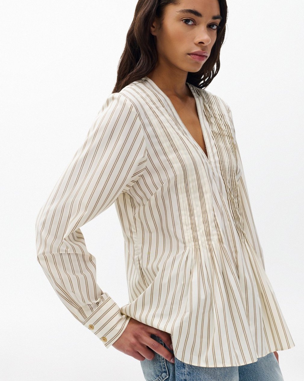 Asher Striped Top - Dry Clay Stripe - Image 5