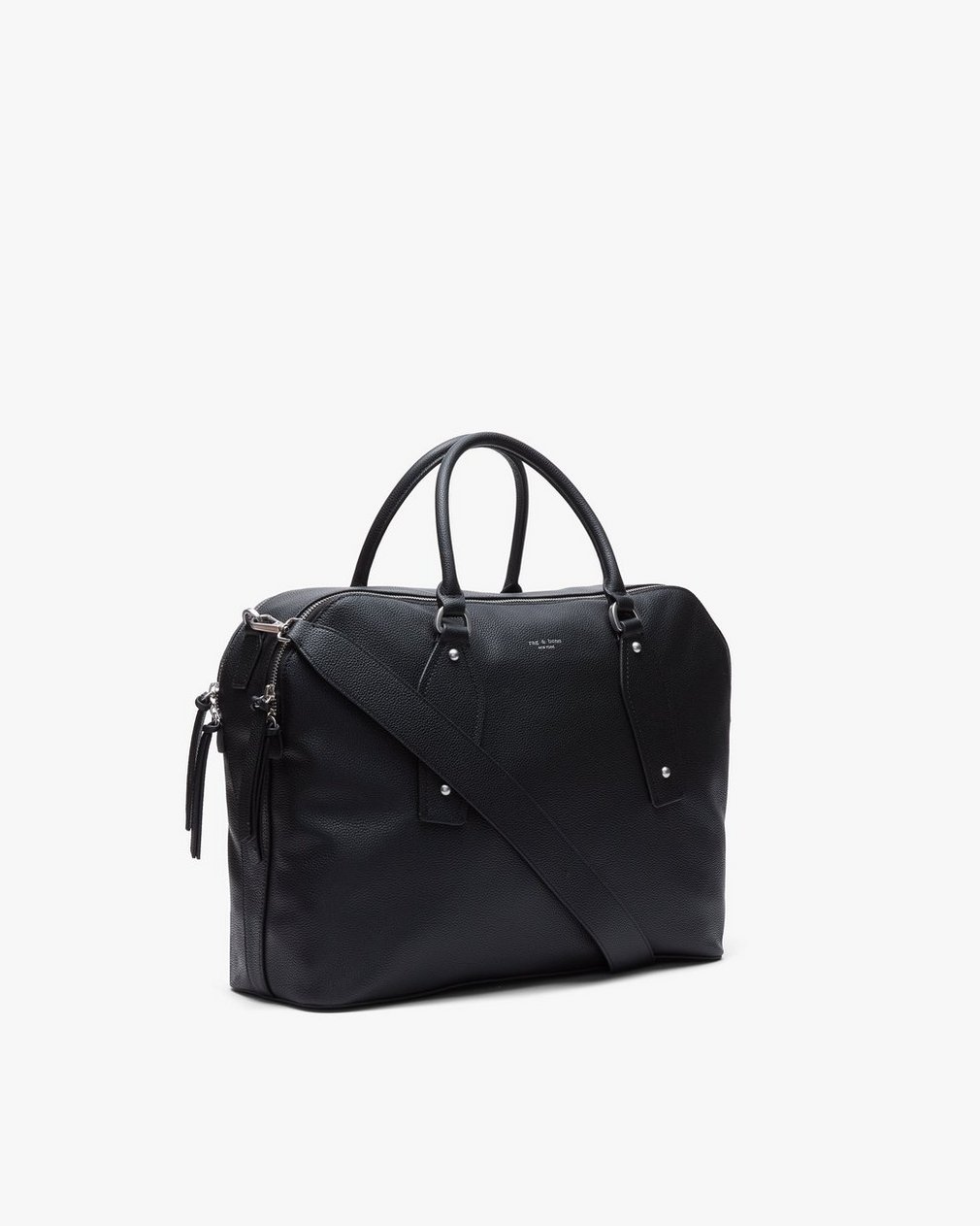 Gramercy Large Leather Satchel - Black - Image 5