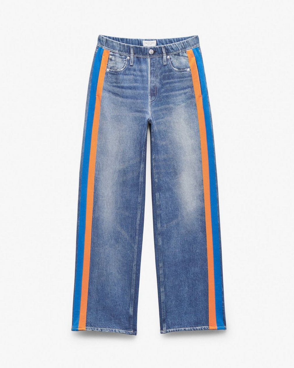 Miramar Sport Stripe Track Pants - Cosmos Orng Blue Strp - Image 2