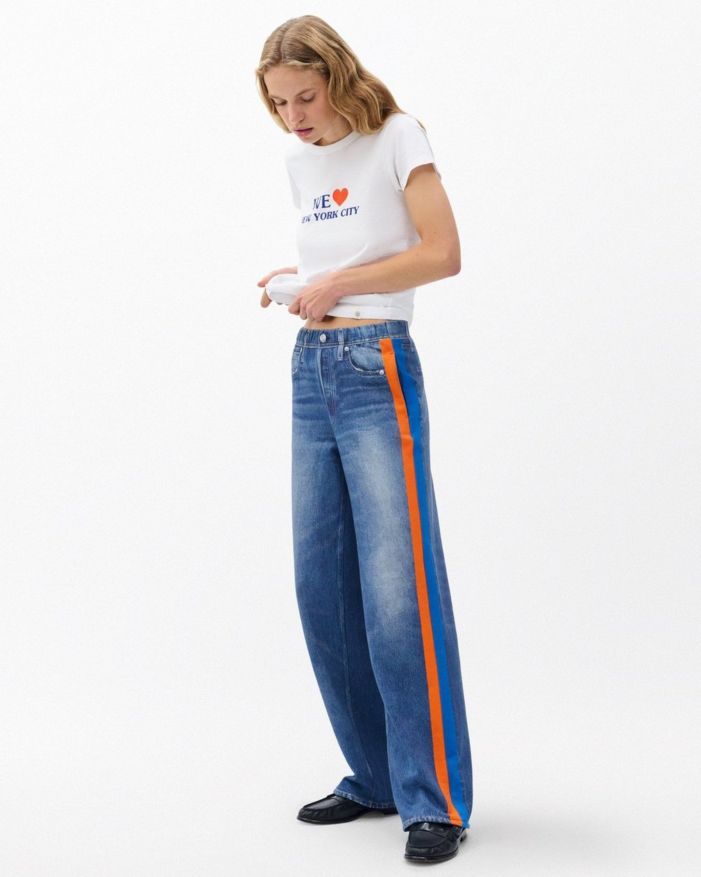 Miramar Sport Stripe Track Pants - Cosmos Orng Blue Strp - Image 3