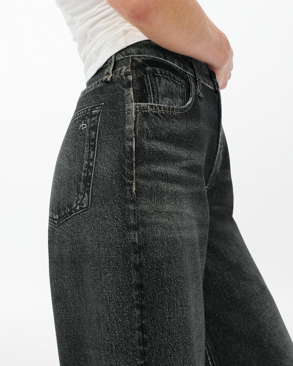 Miramar Sofie Wide-Leg Pants - Washed Black - Image 5
