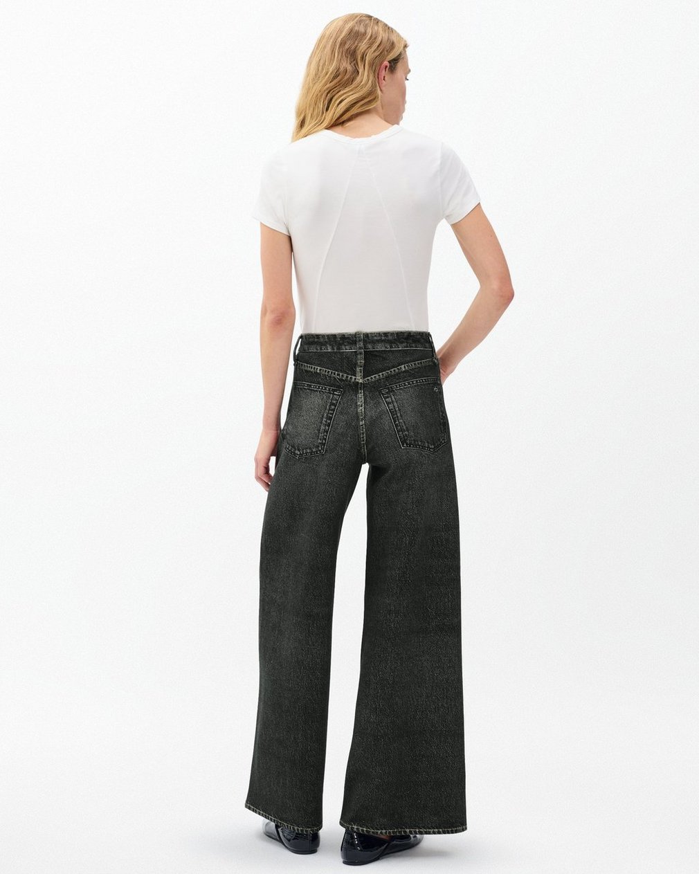 Miramar Sofie Wide-Leg Pants - Washed Black - Image 6