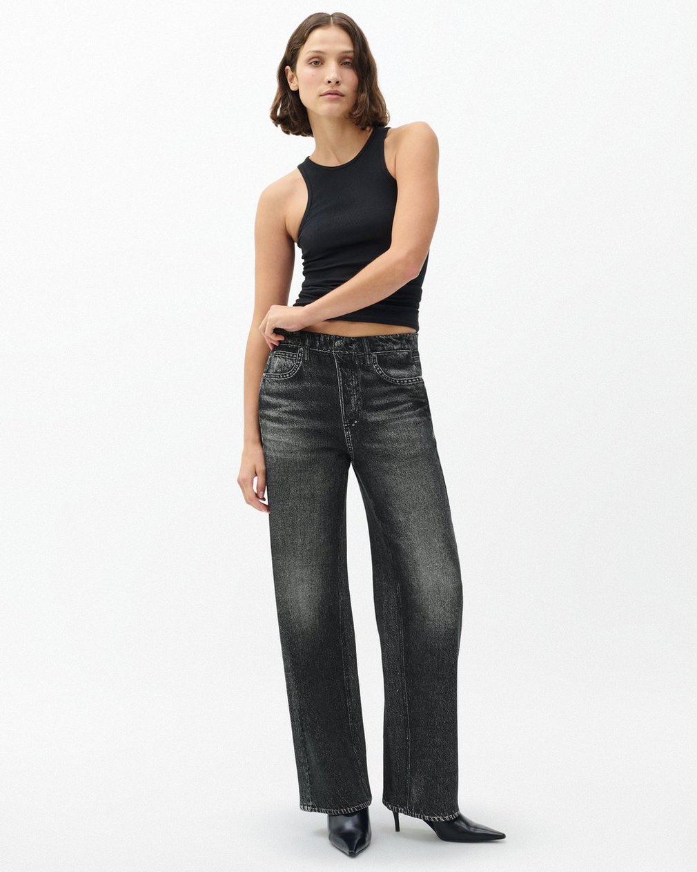 Miramar Fleece Pull-On Pants - Washed Black - Image 2