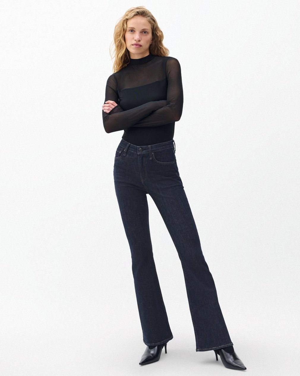 Dahlia Flare Jeans - Rinse - Image 3
