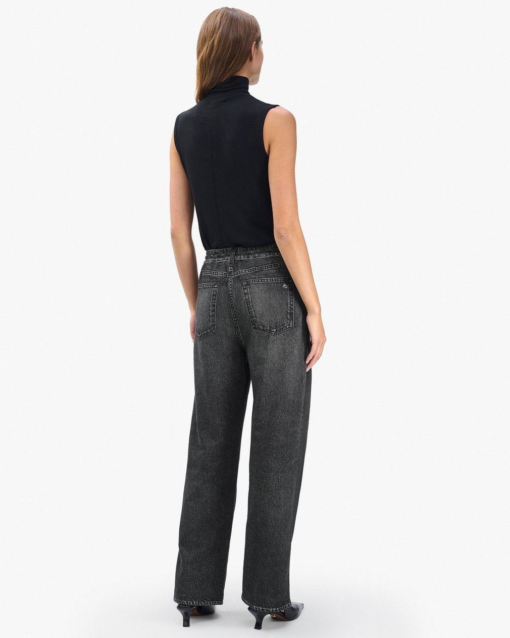 Miramar Drawstring Wide-Leg Pants - Washed Black - Image 6