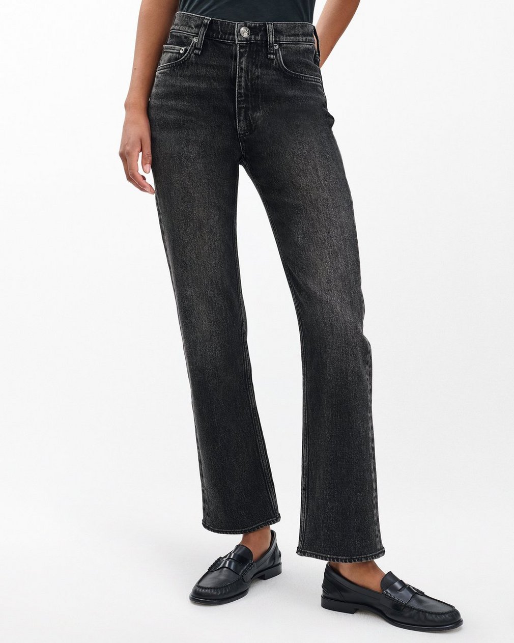 Harlow Ankle Straight Jeans - Cinder - Image 4
