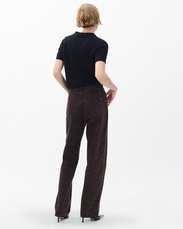 Shea Relaxed Straight Jeans - Espresso Leopard - Image 6