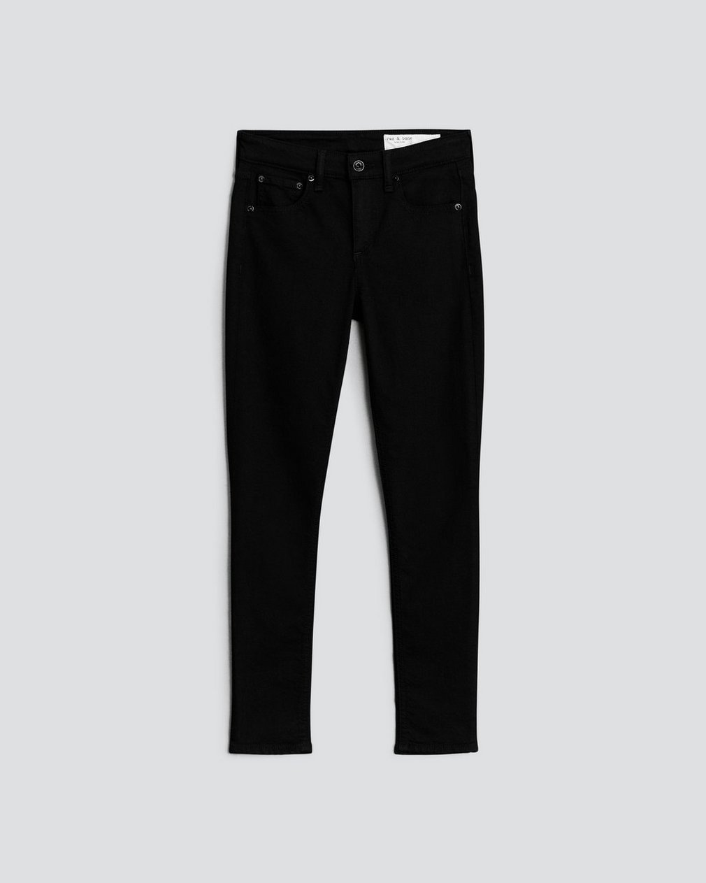 Cate Ankle Skinny - Black: Mid-Rise High Stretch Jean - Image 2