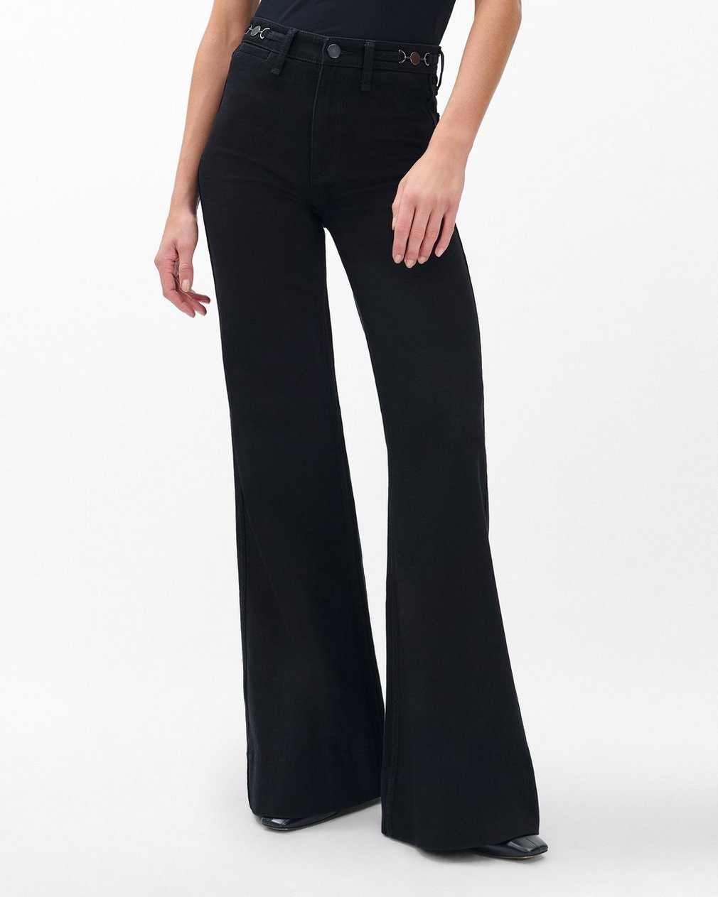 Skylar Wide-Leg Jeans - Black - Image 4