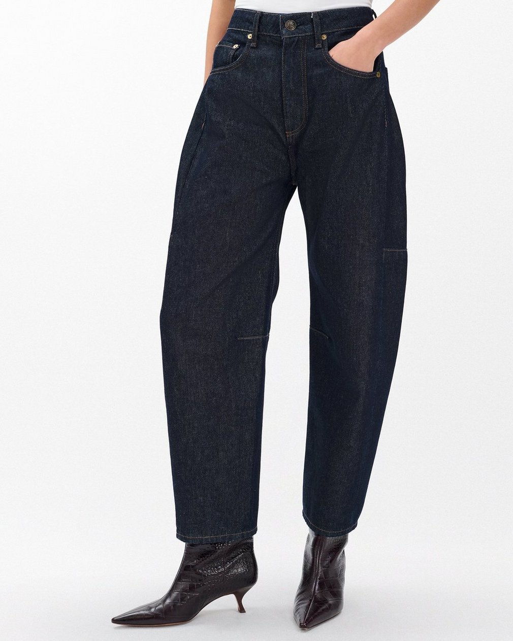 Charlie Ankle Barrel Jeans - Twilight Rinse - Image 4