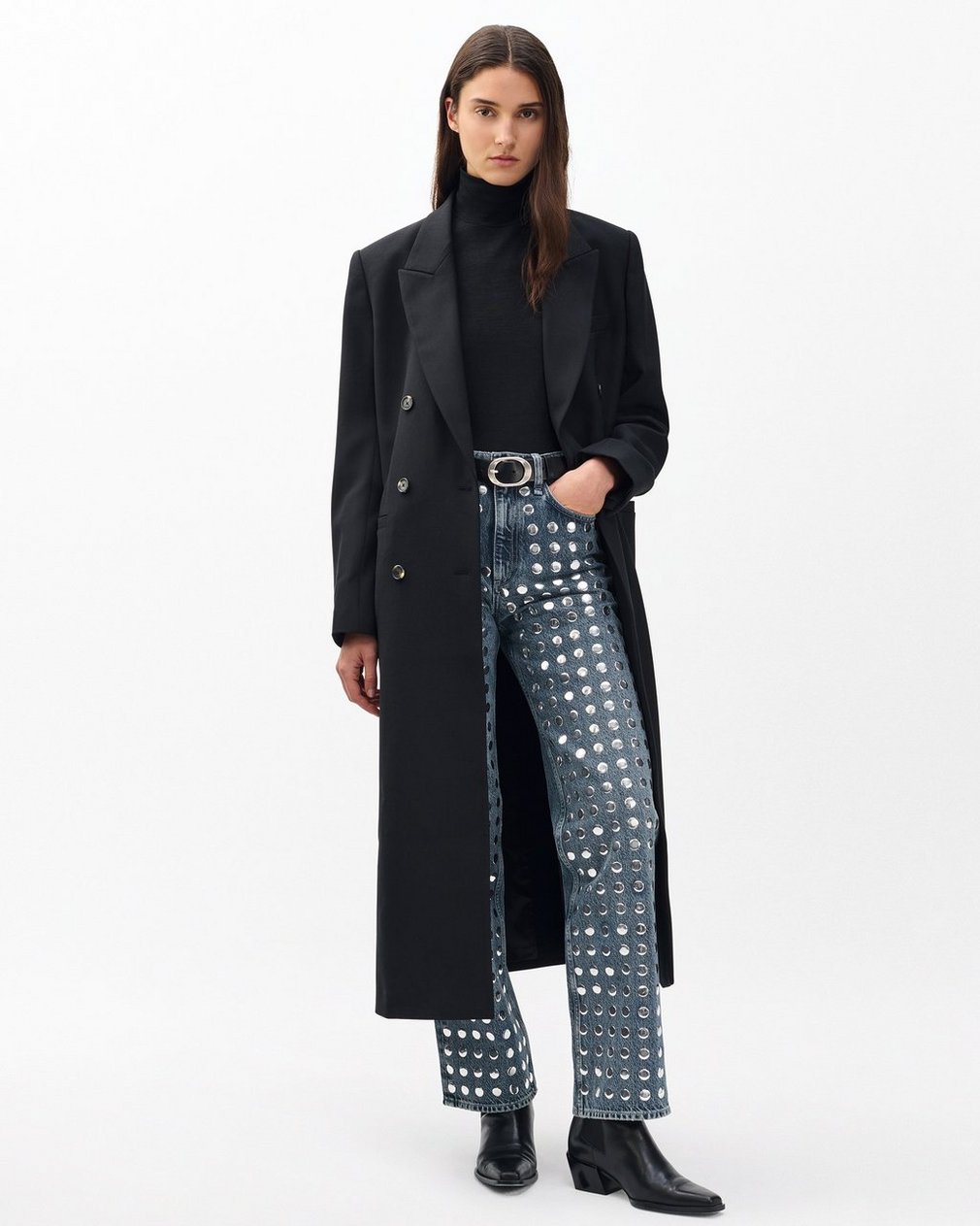 Shea Relaxed Straight Jeans - Kingston Stud - Image 3