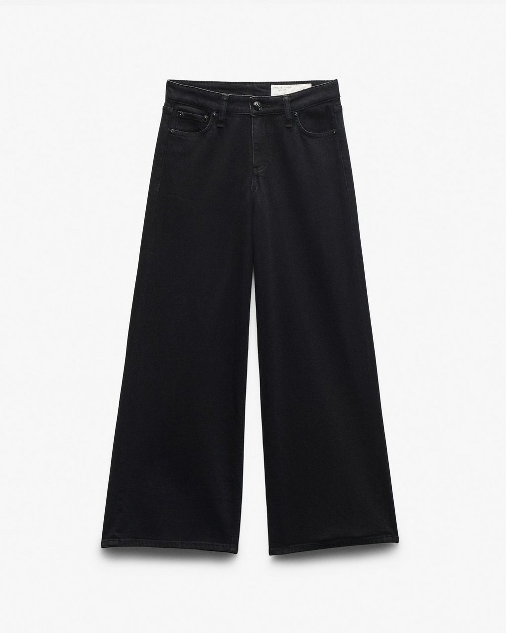 Aiden Wide-Leg Jeans - Black - Image 2