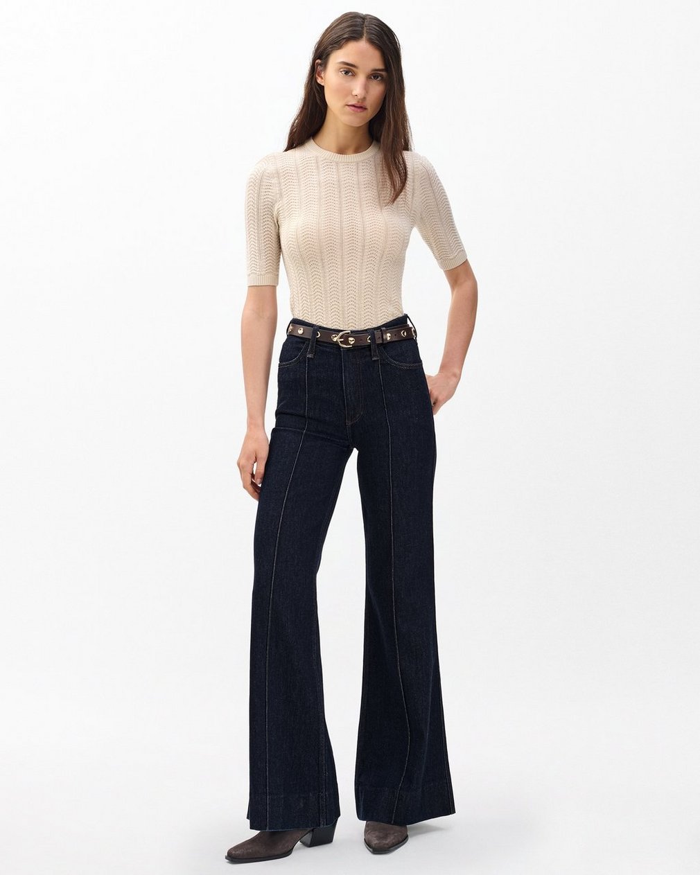 Skylar Wide-Leg Jeans - Rinse - Image 3