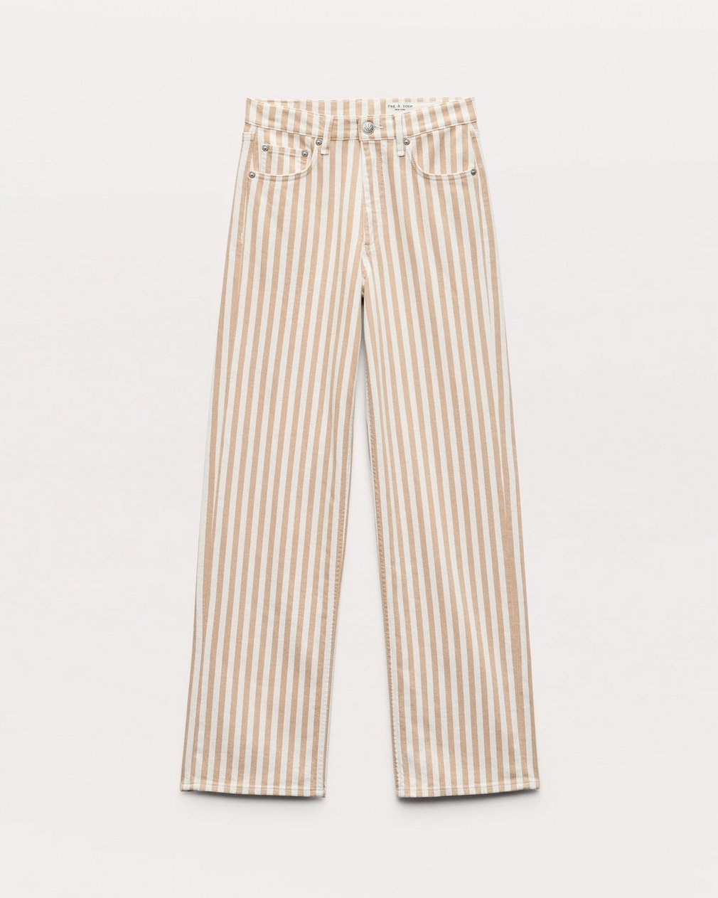 Shea Relaxed Straight Jeans - Tan Stripe - Image 2