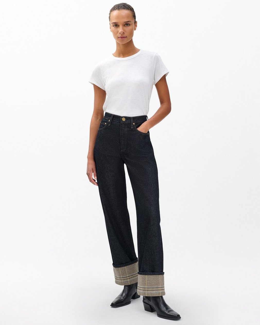 Shea Ankle Relaxed Straight Jeans - Twilight Rinse Combo - Image 3