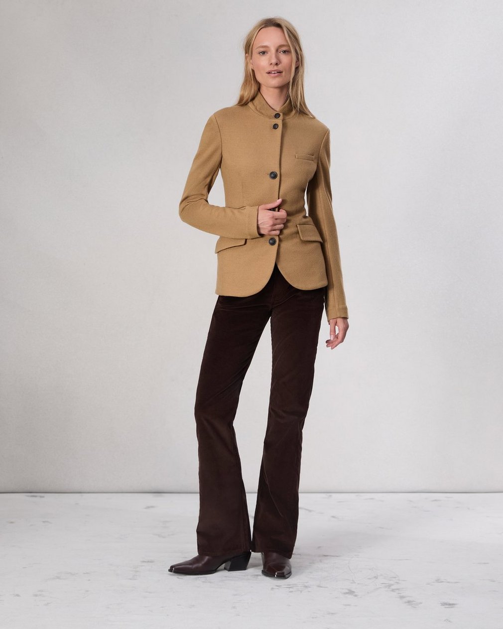 Slade Wool Blazer - Camel - Image 3