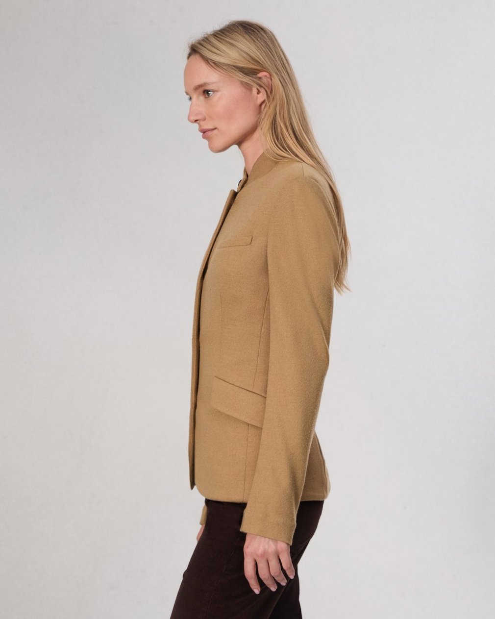 Slade Wool Blazer - Camel - Image 4