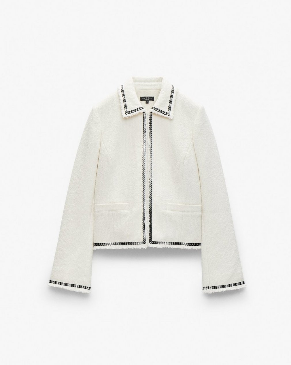 Eloise Tweed Blazer - Ivory - Image 2