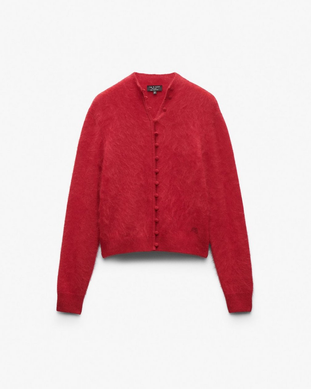 Jada Brushed Cashmere Cardigan - Red - Image 2