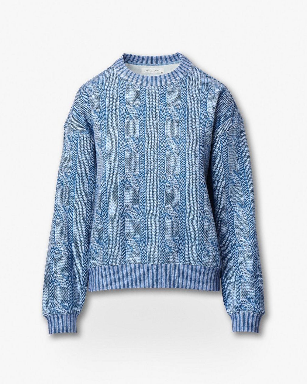 Miramar Cable-Effect Sweatshirt - Indigo - Image 2