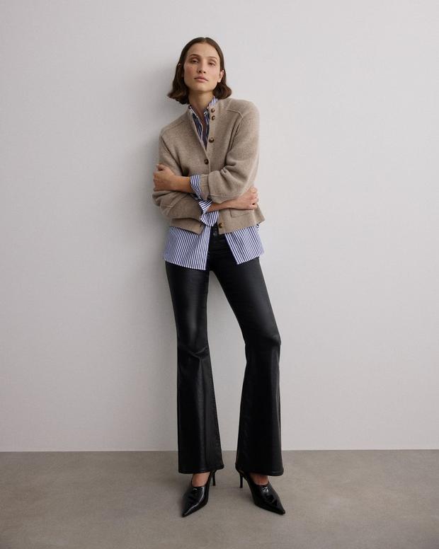 Bridget Mockneck Cardigan - Taupe - Image 7