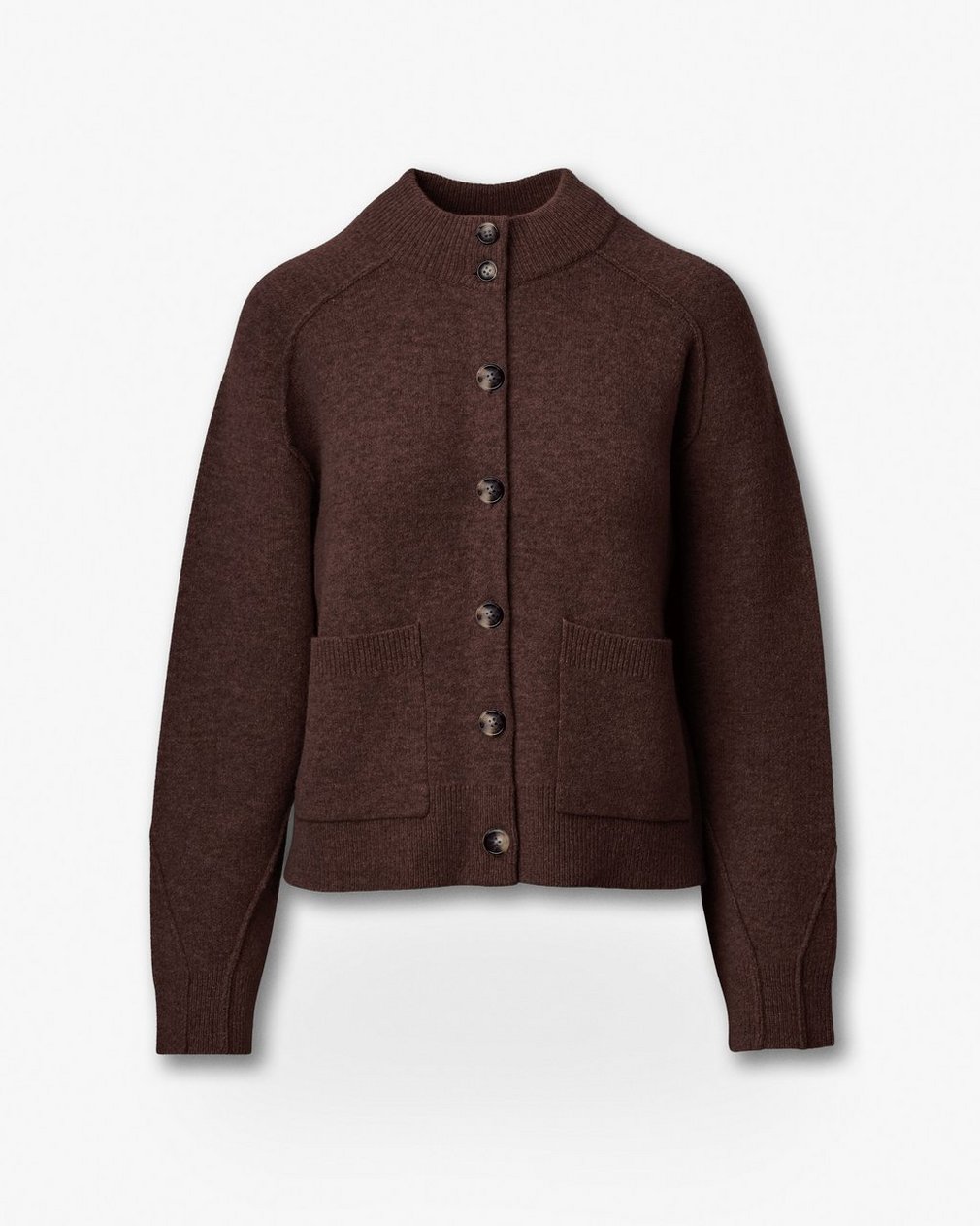 Bridget Mockneck Cardigan - Brown - Image 2