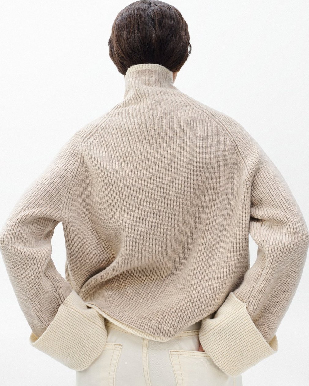 Ilaria Wool Turtleneck - Oat - Image 5