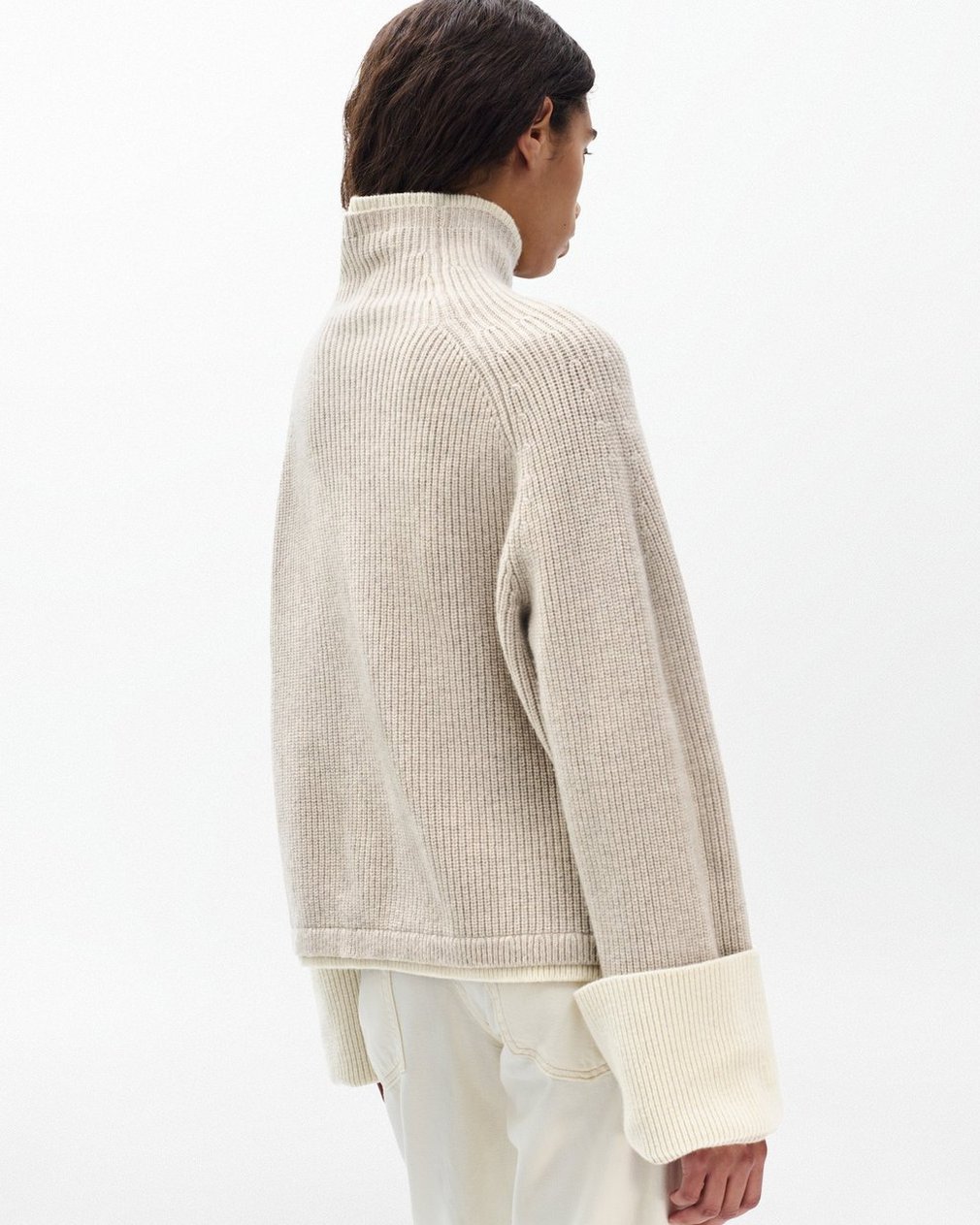 Ilaria Wool Turtleneck - Oat - Image 6