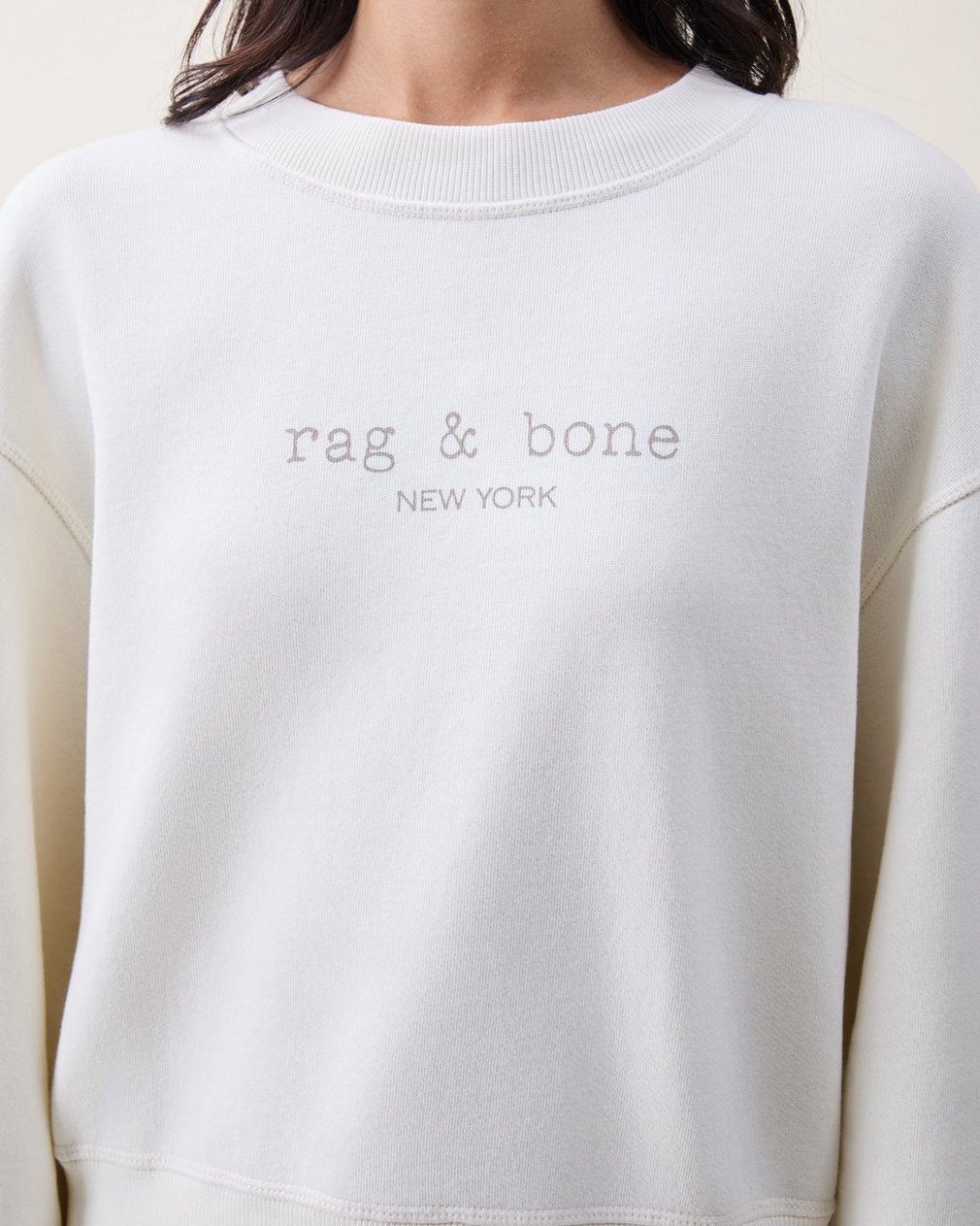 Logo Terry Sweatshirt - Chalk - Image 3