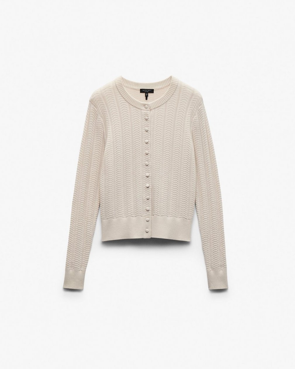 Francesca Wool-Blend Cardigan - Oatmeal - Image 2