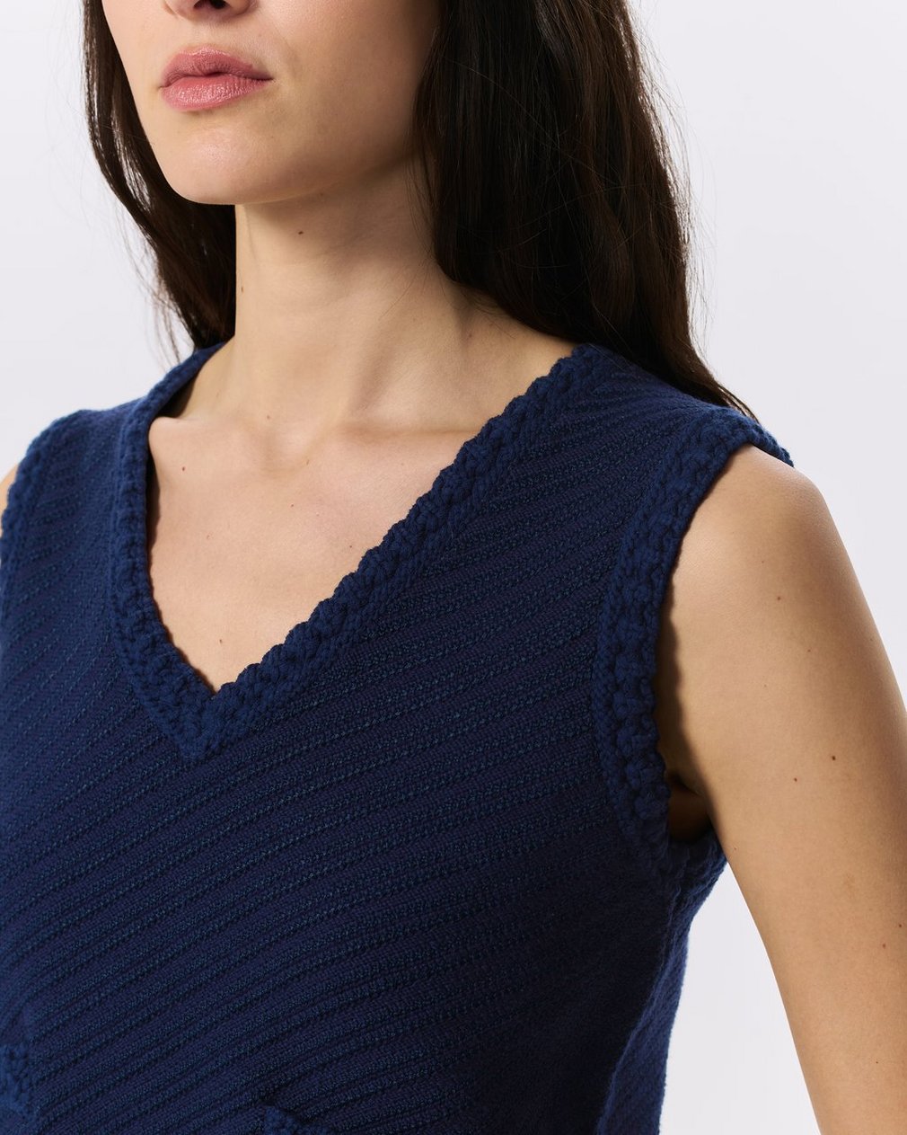 Claire Knit Vest - Indigo - Image 4