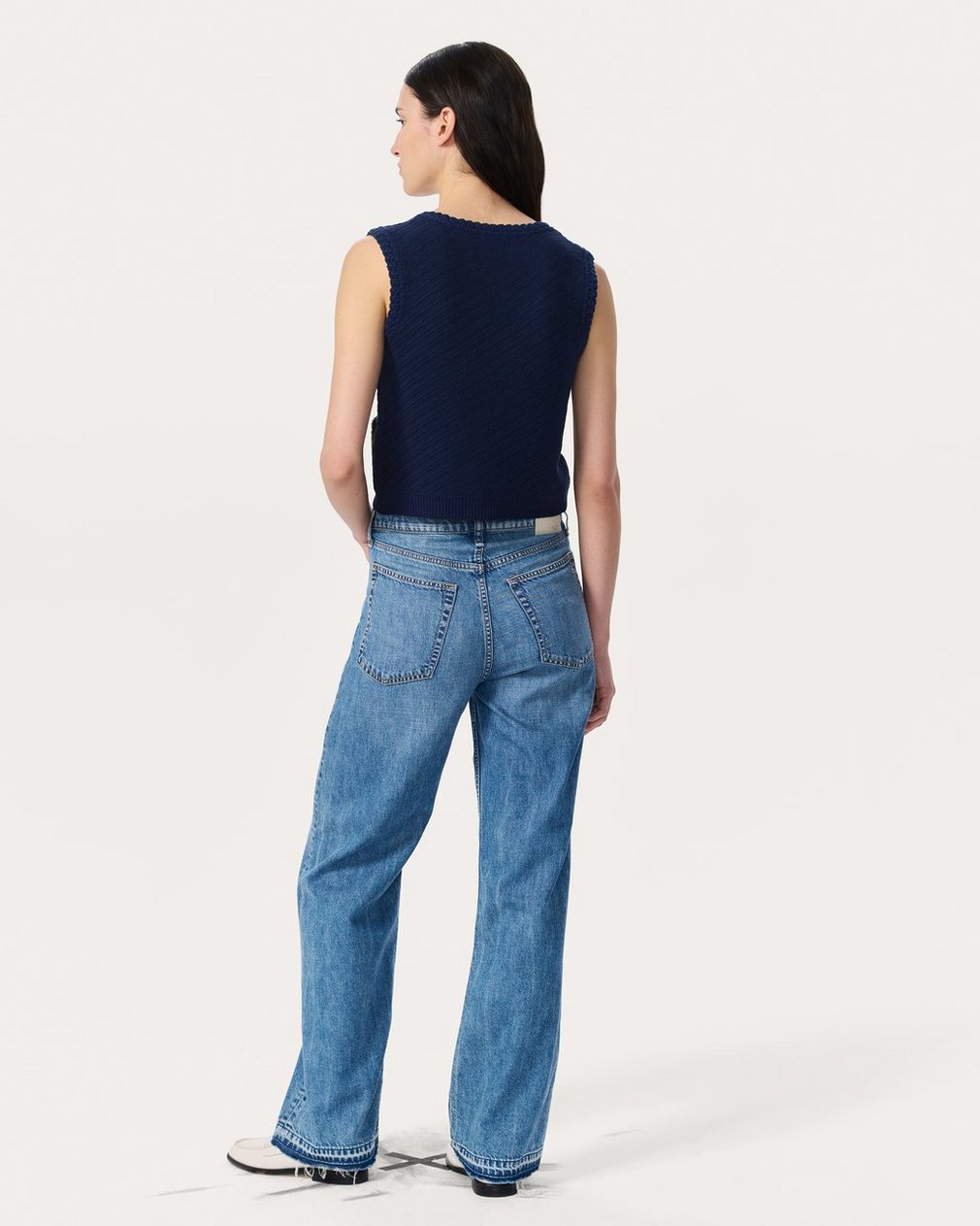 Claire Knit Vest - Indigo - Image 6