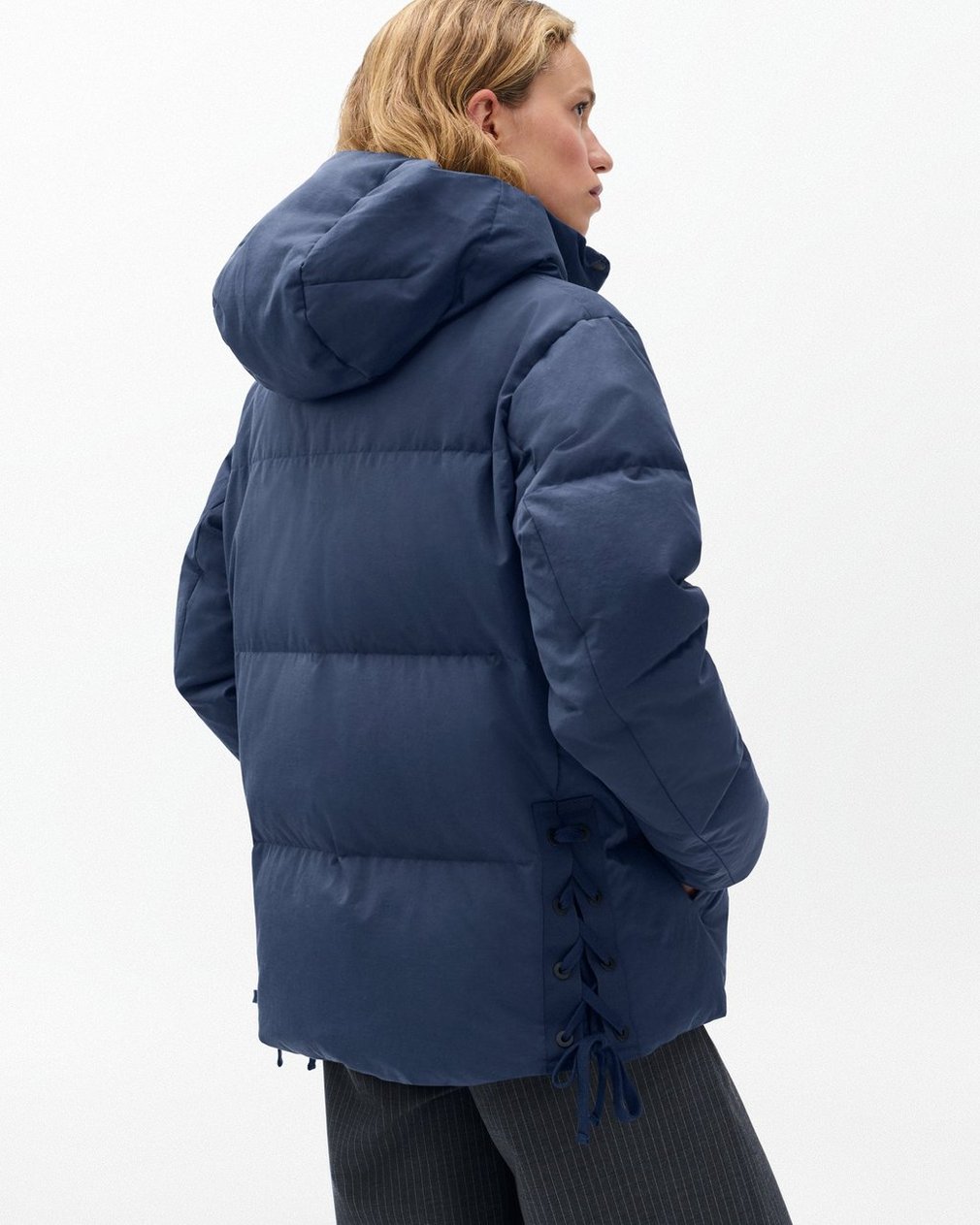 Leonard Puffer Jacket - Navy - Image 6