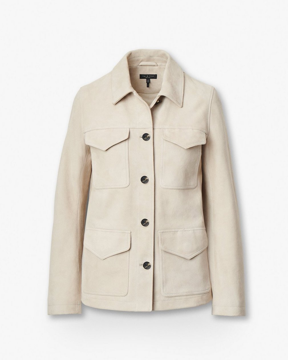 Kara Suede Jacket - Stone - Image 2