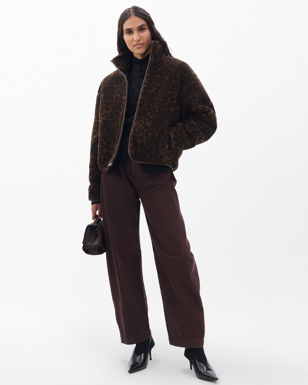 Sun Leopard Sherpa Jacket - Leopard - Image 3