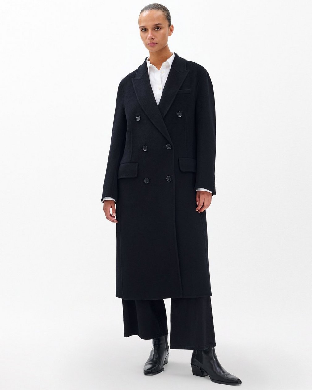 Vasso Wool Coat - Black - Image 3
