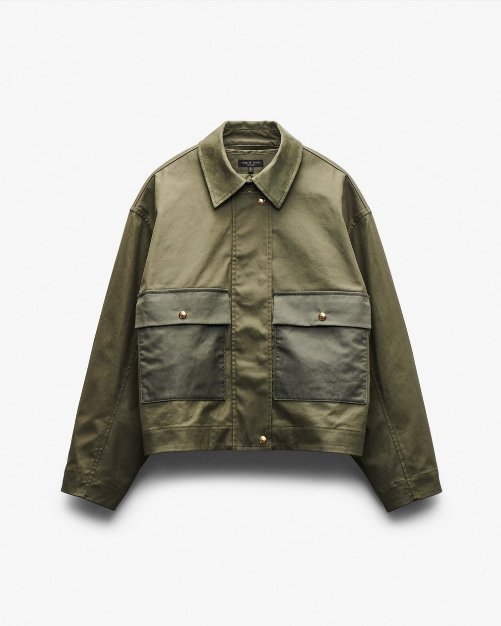 Nonie 2-in-1 Cotton Jacket - Olive - Image 2
