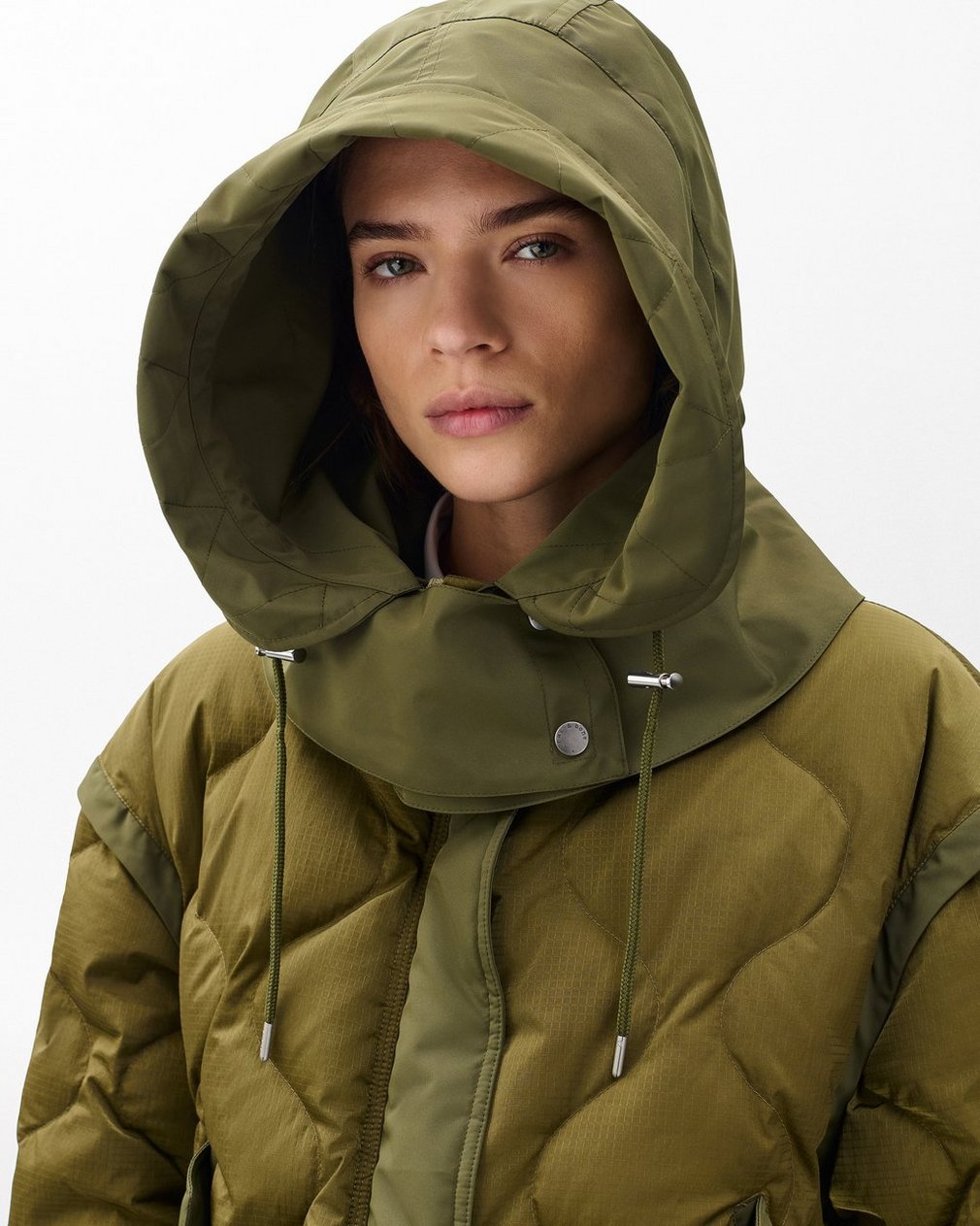 Taki Convertible Jacket - Olive - Image 5