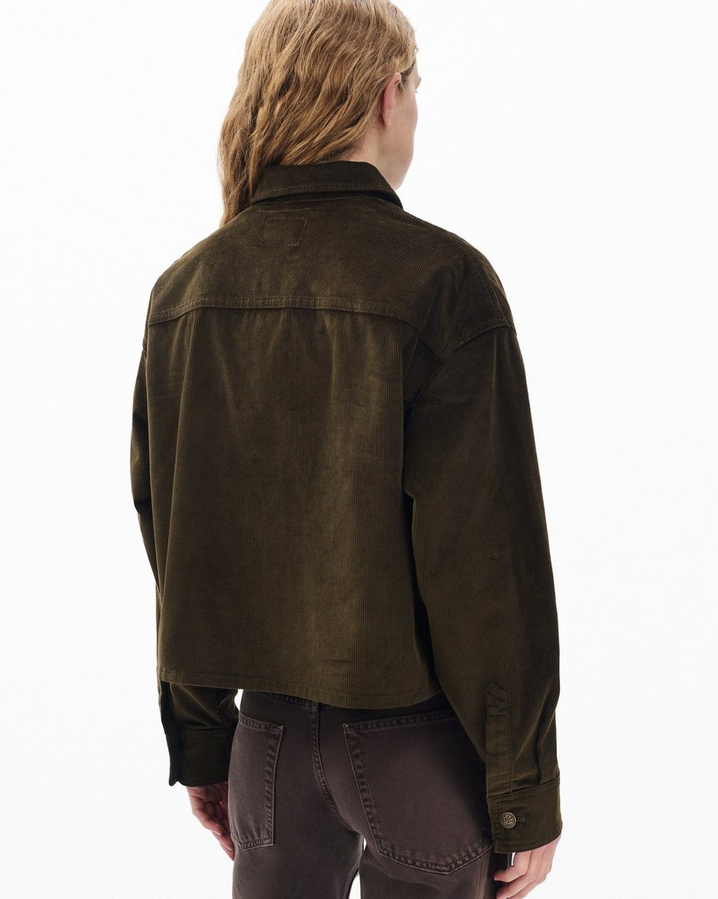 Jaiden Stretch Corduroy Shirt Jacket - Balsam - Image 6
