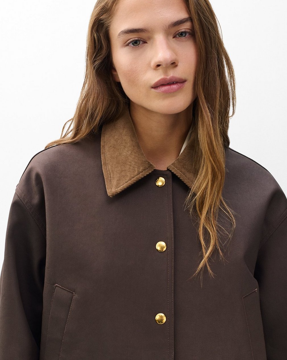 Cassidy Cotton Jacket - Brown - Image 5