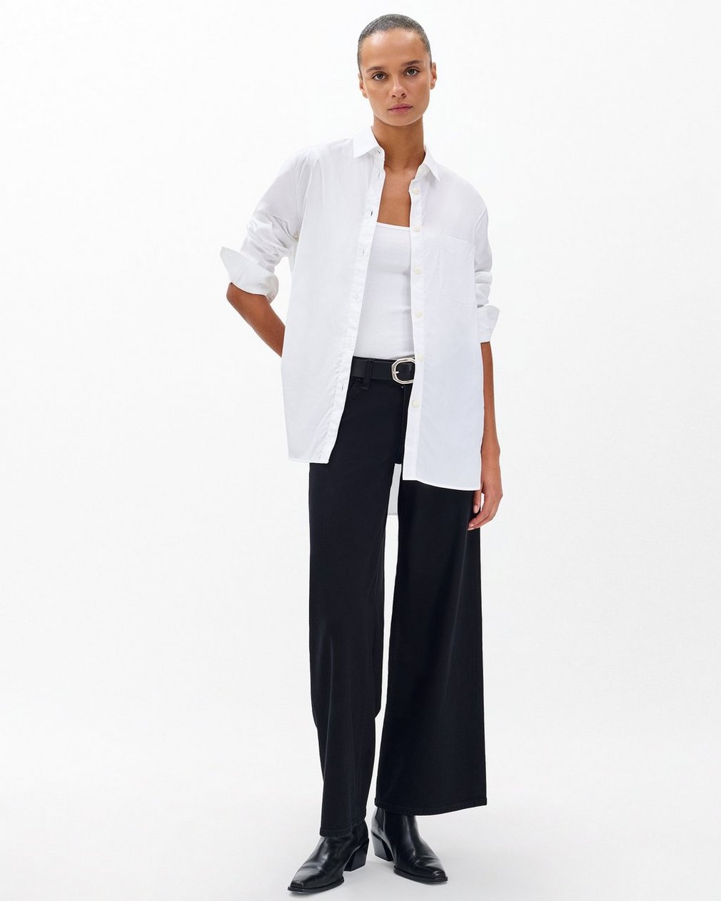 Maxine Poplin Shirt - White - Image 6