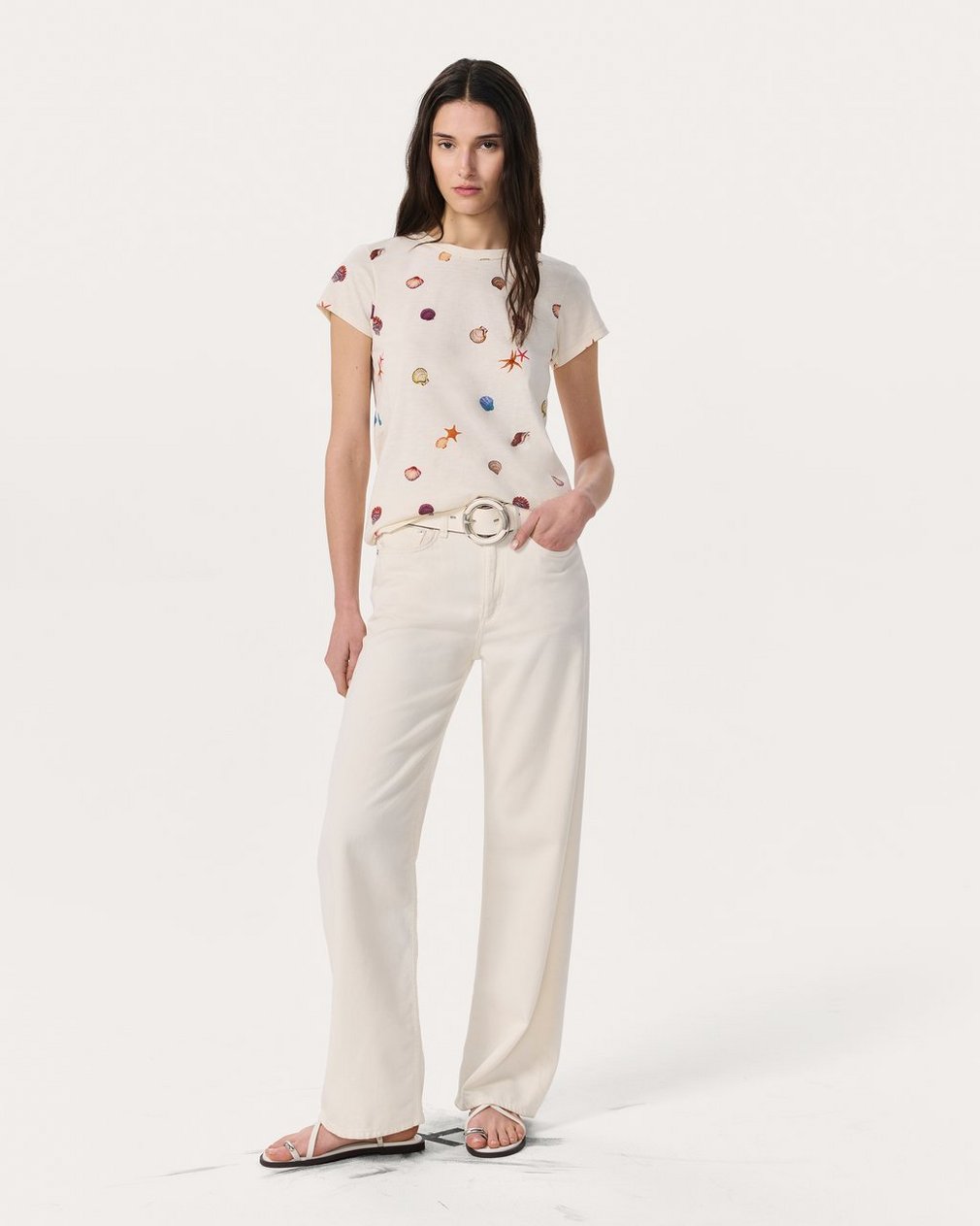 Seashell Graphic Tee - Ivory Multi - Image 3
