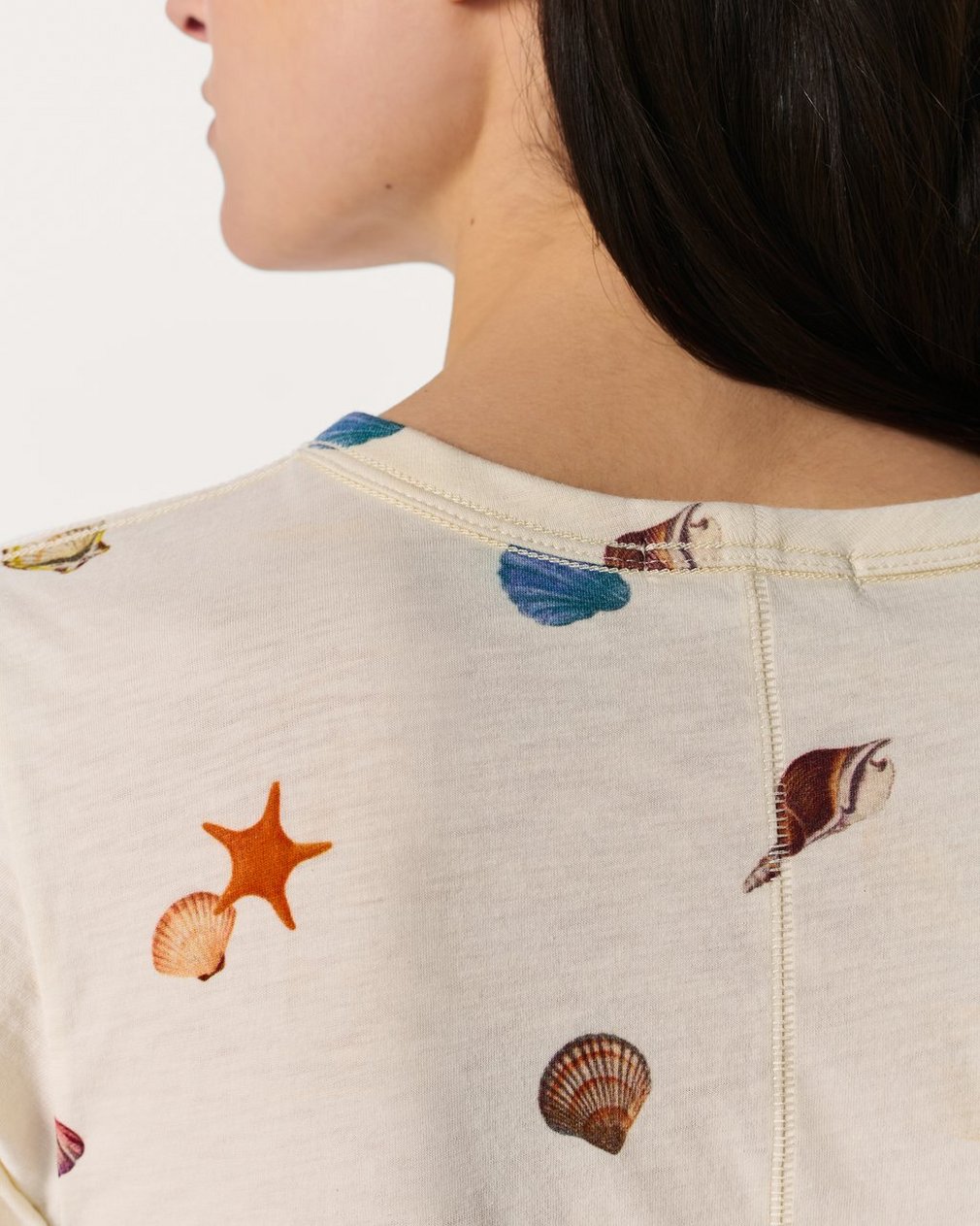 Seashell Graphic Tee - Ivory Multi - Image 5