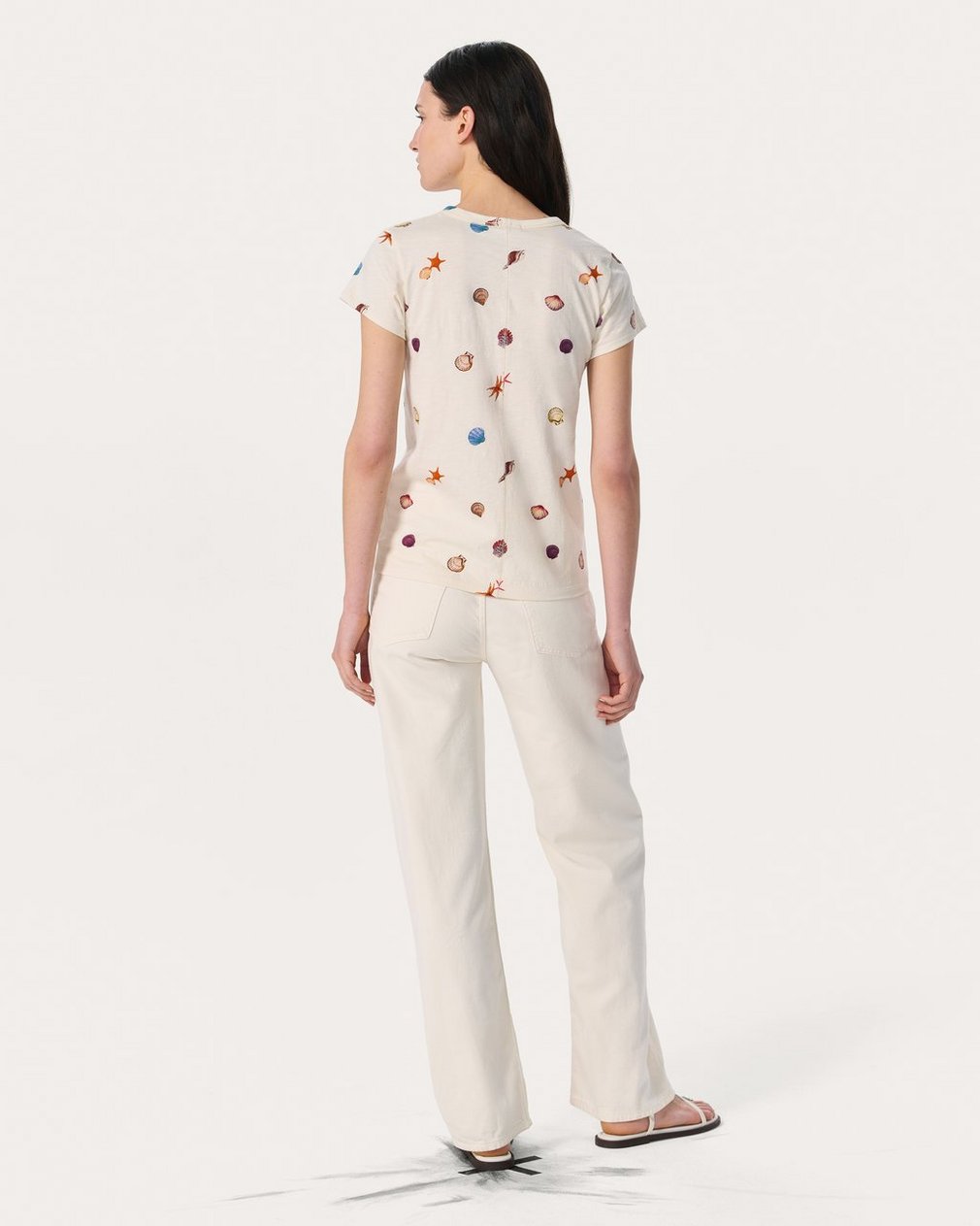 Seashell Graphic Tee - Ivory Multi - Image 6