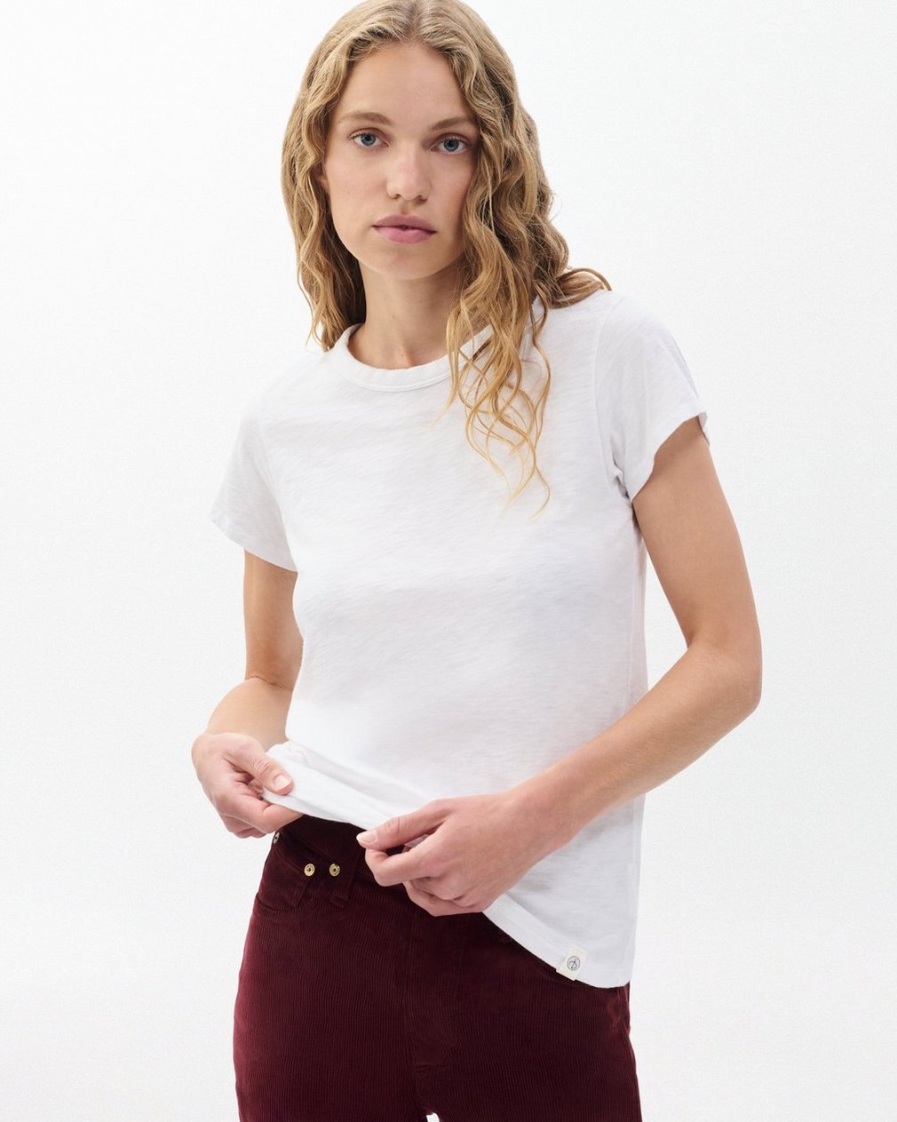 Two-Pack Slub Tee - Bright White - Image 3