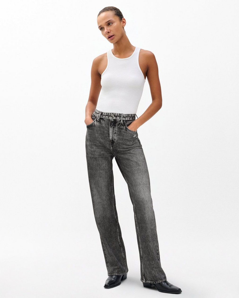 The Essential Rib Tank - White - Image 6