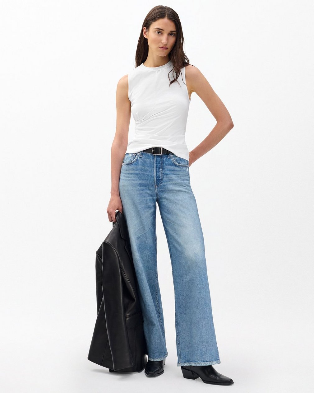 Mica Wrap Tank - White - Image 3