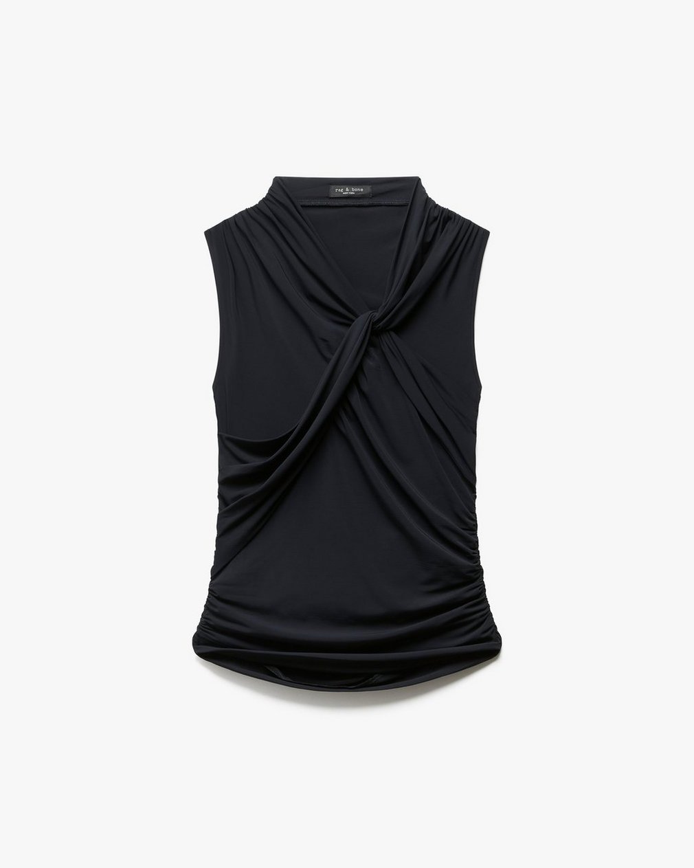 Clara Drape Tank Top - Black - Image 2