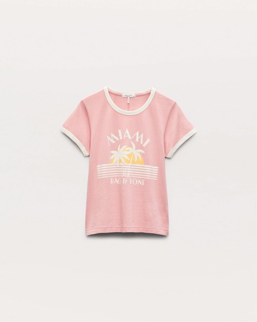 Miami Boxy Graphic Tee - Blush - Image 2
